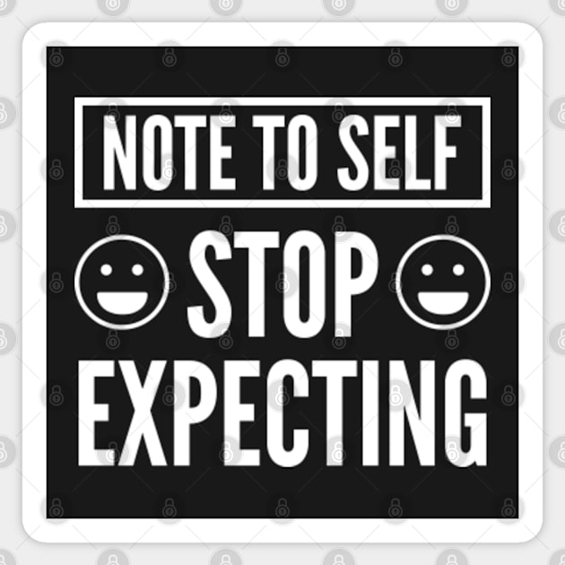 Note To Self Sticker by VectorPlanet